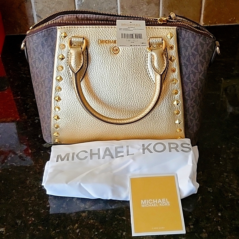 NWT Michael Kors Sienna MD Messenger Satchel